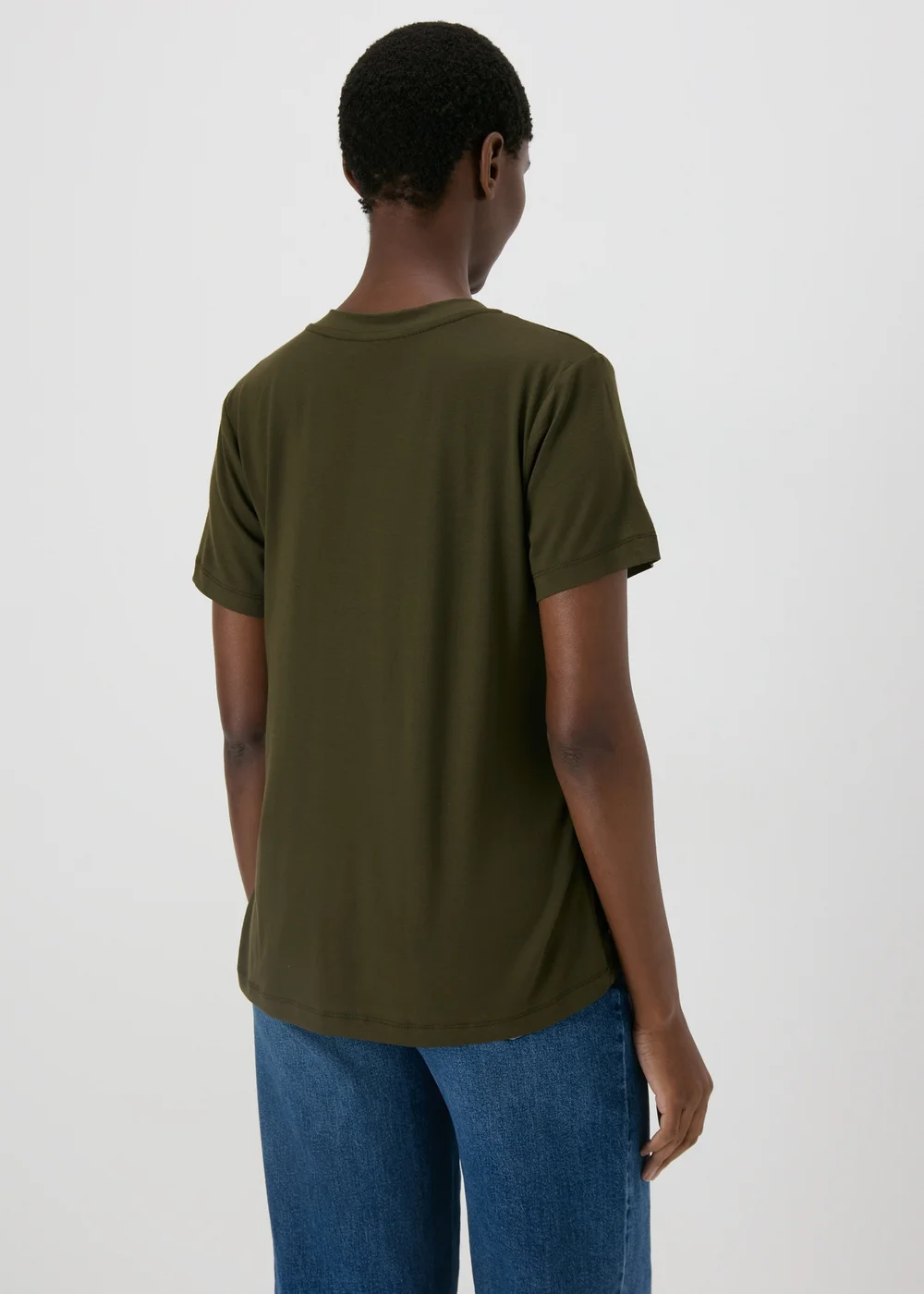 Khaki Sequin Pocket T Shirt - Size 8 Image 2