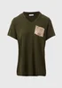 Khaki Sequin Pocket T Shirt - Size 8 Image 5