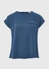 Blue Pocket Front T-Shirt - Size 8 Image 5