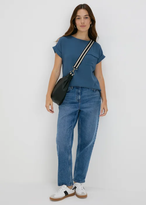 Blue Pocket Front T-Shirt - Size 8 Image 4