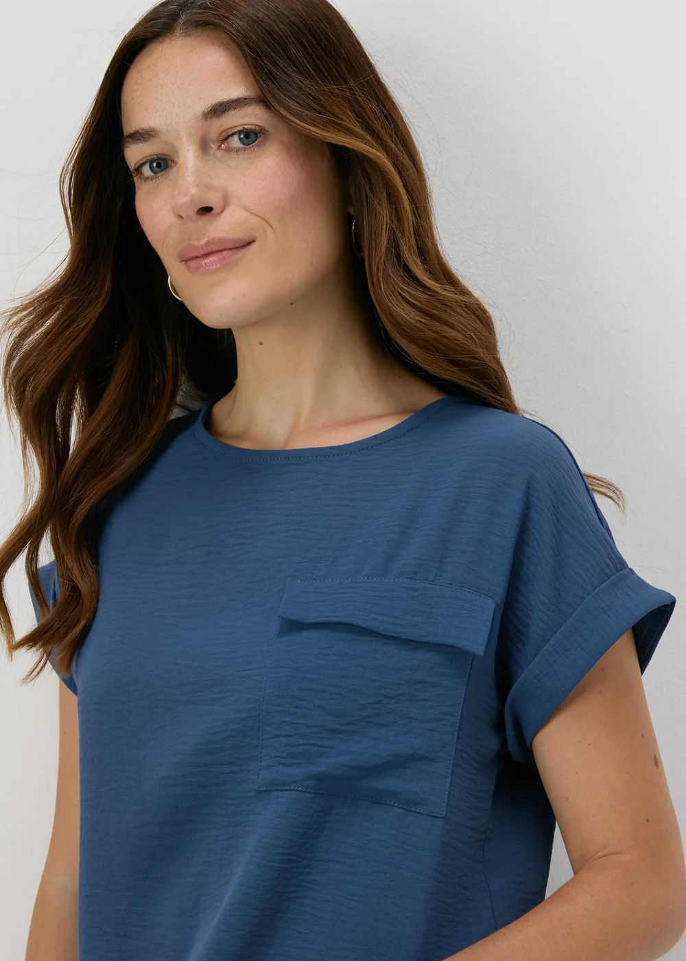 Blue Pocket Front T-Shirt - Size 8 Image 3