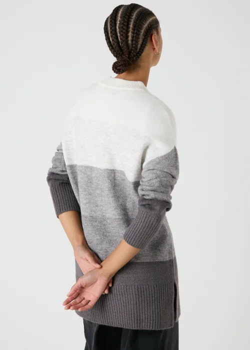 Grey Stripe Knitted Tunic - XS Image 2