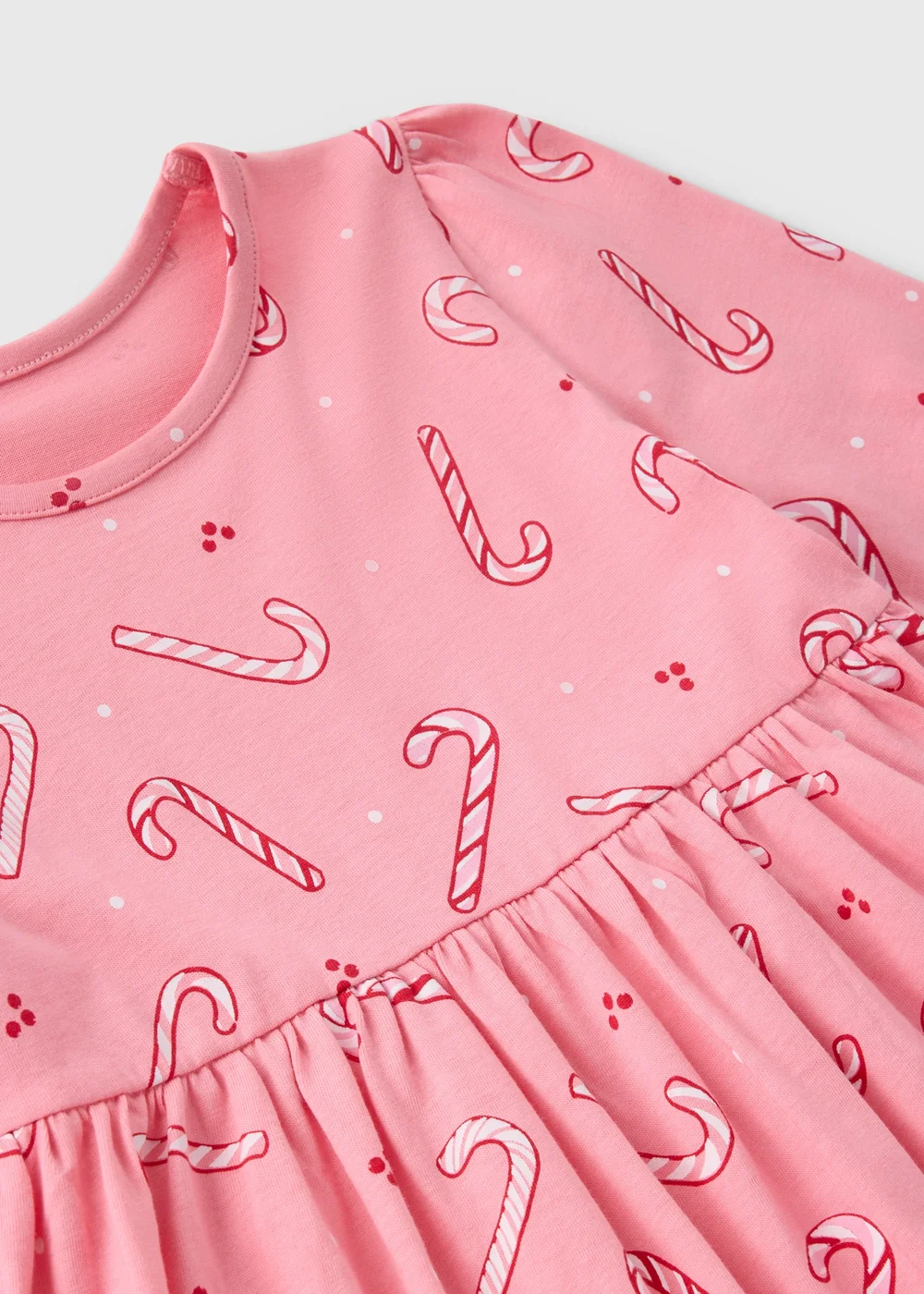 Girls Pink Candy Cane Dress (1-7yrs) - 1 half year to 2 Image 2