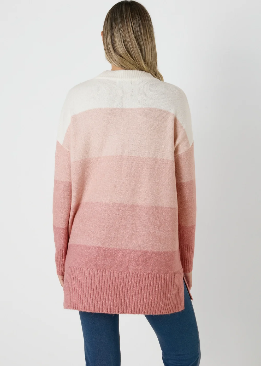 Pink Stripe Knitted Tunic - XS Image 2
