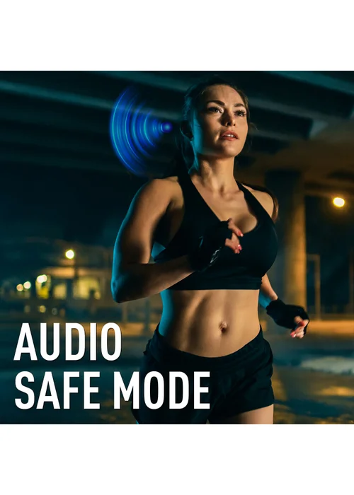 Reflex Active Pro Black Noise Cancelling Wireless Earbuds - One Size Image 2
