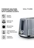 Tower Solitaire Grey 2 Slice Toaster - One Size Image 2