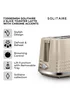 Tower Solitaire 2 Slice Toaster Grey Chrome Accents - One Size Image 2