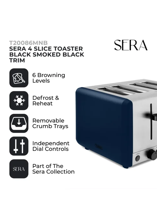 Tower Sera 4 Slice Toaster - One Size Image 2