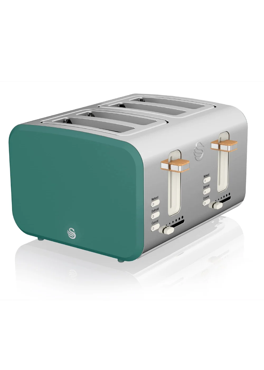 Swan 4 Slice Nordic Style Toaster - One Size Image 1