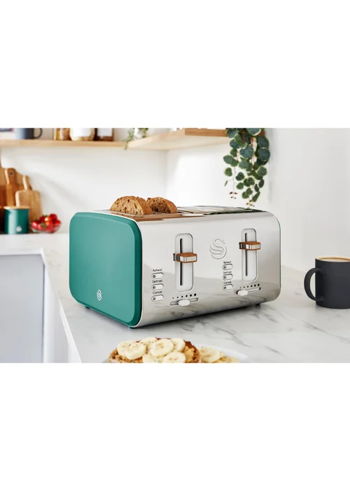 Swan 4 Slice Nordic Style Toaster - One Size Image 2