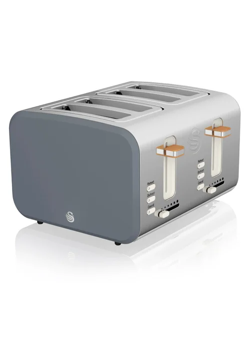 Swan 4 Slice Nordic Style Toaster - One Size Image 1