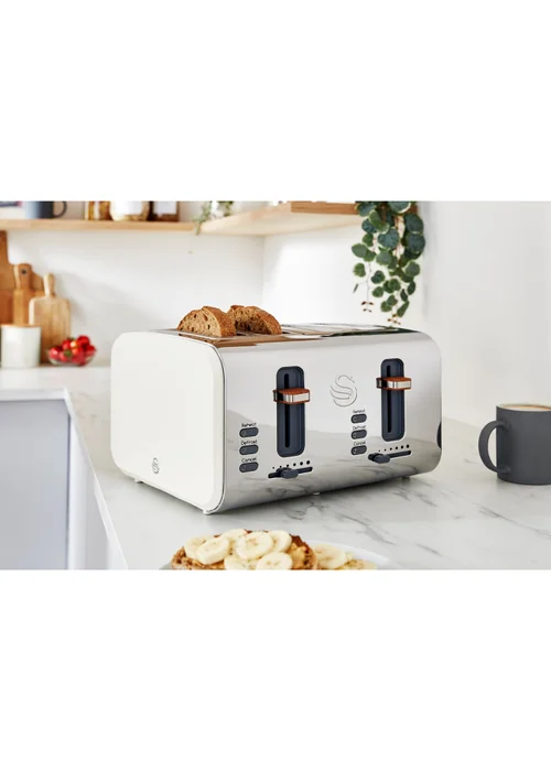 Swan 4 Slice Nordic Style Toaster - One Size Image 2