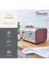 Swan 4 Slice Nordic Style Toaster - One Size Image 3