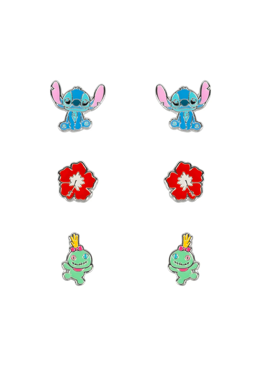 Disney Stitch Trio Earrings Set - One Size Image 1