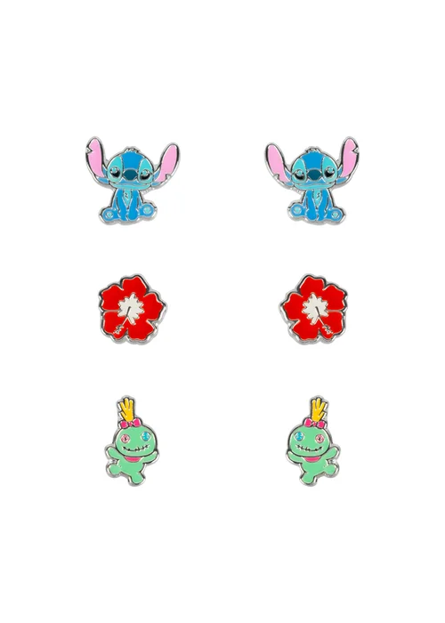 Disney Stitch Trio Earrings Set - One Size Image 1