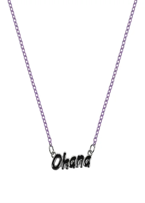 Disney Ohana Stitch Double Layered Blue Necklace - One Size Image 4