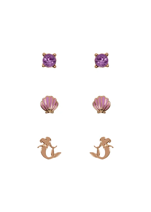 Disney Princess The Little Mermaid Trio Earring Set - One Size Image 1