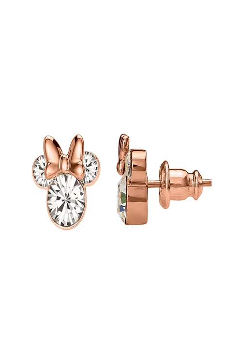 Disney Minnie Mouse Rose Gold Silver Plated Earring Stud - One Size Image 3