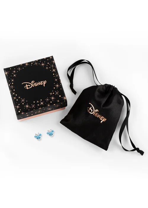 Disney Minnie Silver Plated March Birthstone Stud Earrings - One Size Image 3