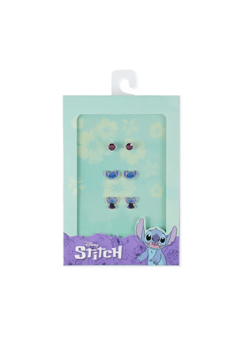 Disney Stitch Blue Costume 3pc Earring Set - One Size Image 4