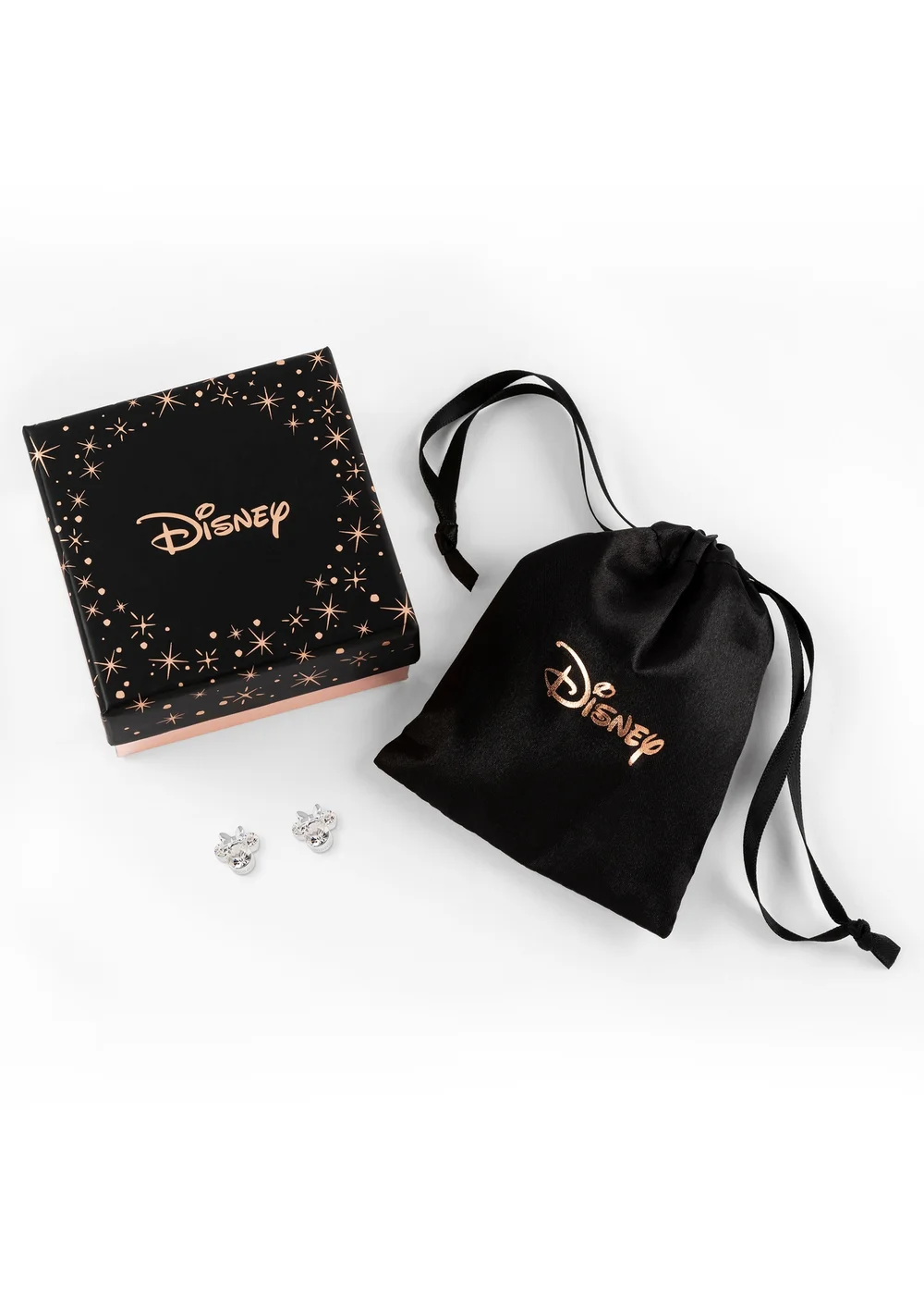 Disney Minnie Silver Plated April Birthstone Stud Earrings - One Size Image 3