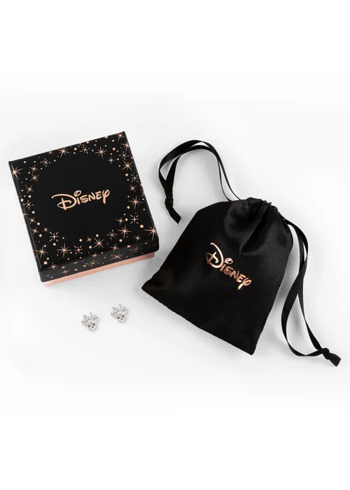 Disney Minnie Silver Plated April Birthstone Stud Earrings - One Size Image 3