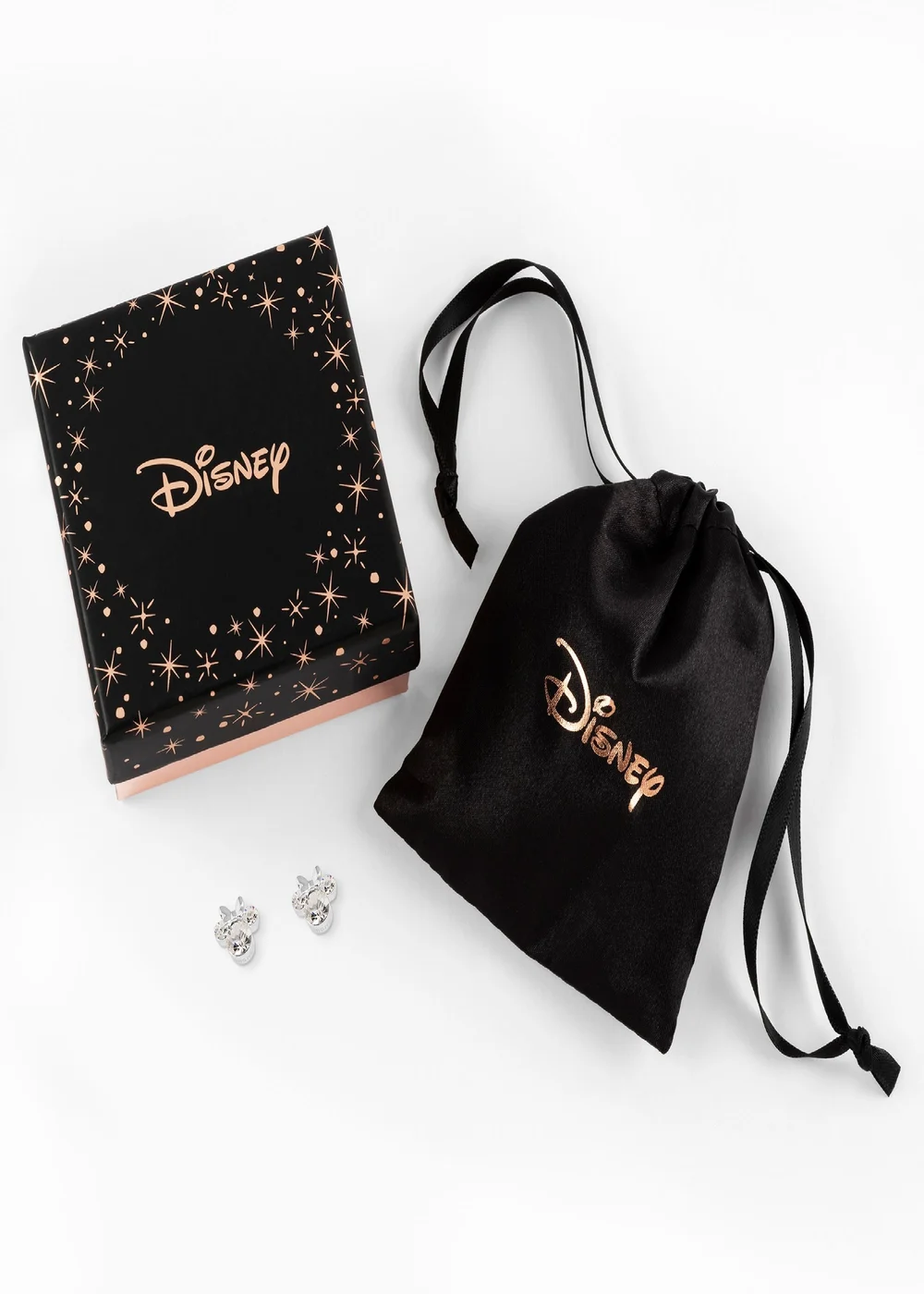 Disney Minnie Silver Plated April Birthstone Stud Earrings - One Size Image 4