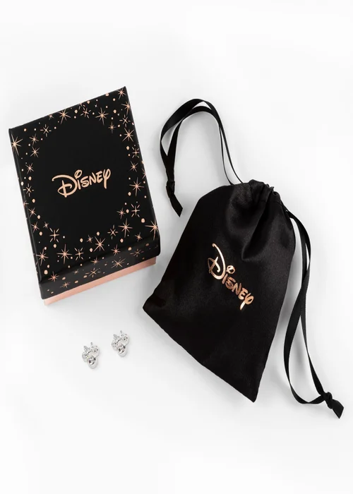 Disney Minnie Silver Plated April Birthstone Stud Earrings - One Size Image 4