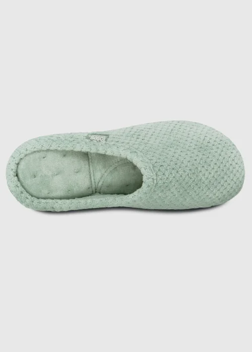 Totes Isotoner Mint Popcorn Terry Mule Slippers - 4 Image 5