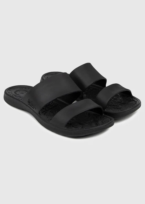 Totes Solbounce Black Double Strap Slide - 4 Image 1
