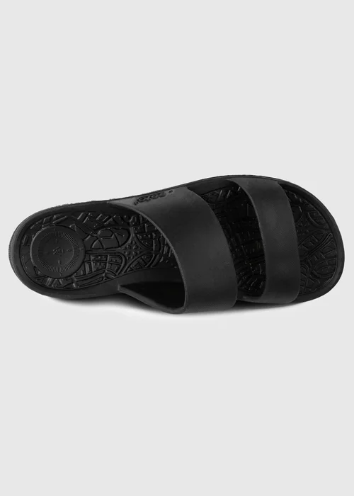 Totes Solbounce Black Double Strap Slide - 4 Image 5