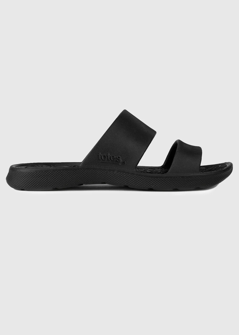 Totes Solbounce Black Double Strap Slide - 4 Image 4