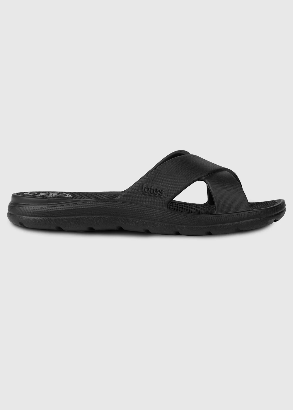 Totes Solbounce Black Cross Slide - 8 Image 4