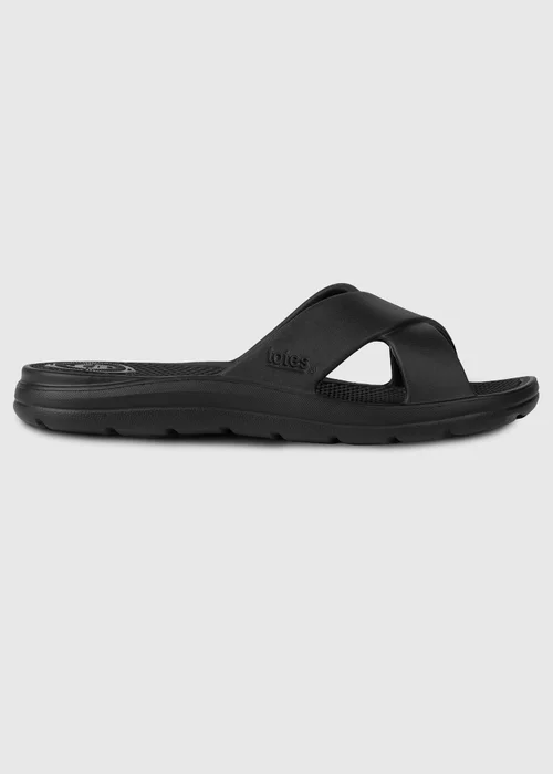 Totes Solbounce Black Cross Slide - 8 Image 4
