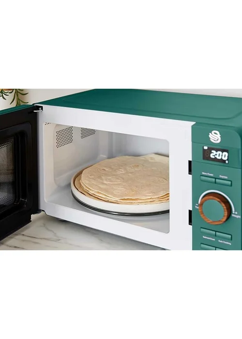 Swan Nordic Green Digital Microwave (20L) - One Size Image 3