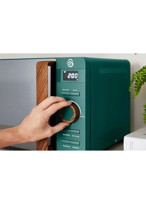 Swan Nordic Green Digital Microwave (20L) - One Size Image 4