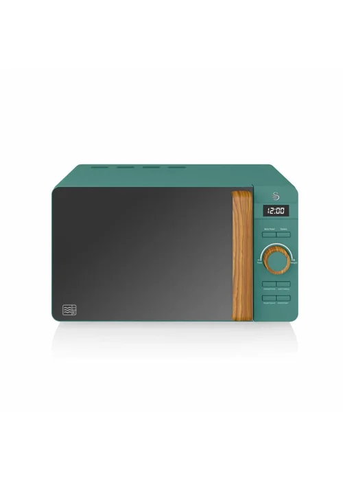Swan Nordic Green Digital Microwave (20L) - One Size Image 1