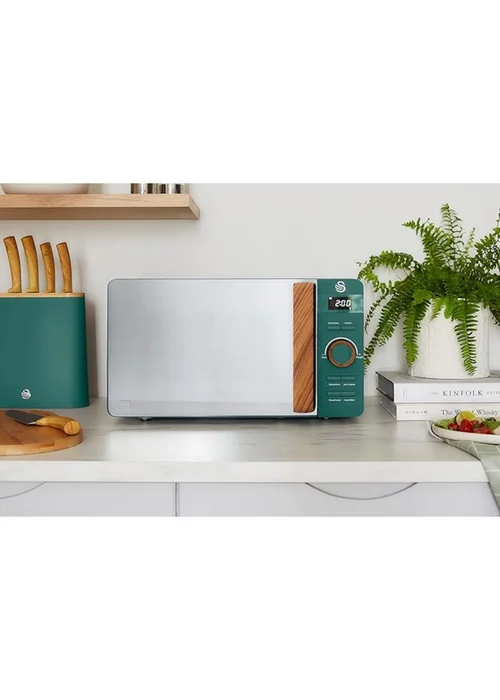 Swan Nordic Green Digital Microwave (20L) - One Size Image 5
