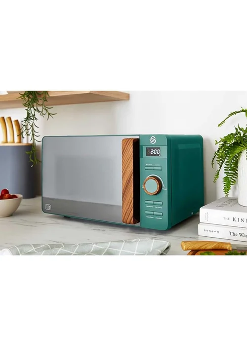 Swan Nordic Green Digital Microwave (20L) - One Size Image 2