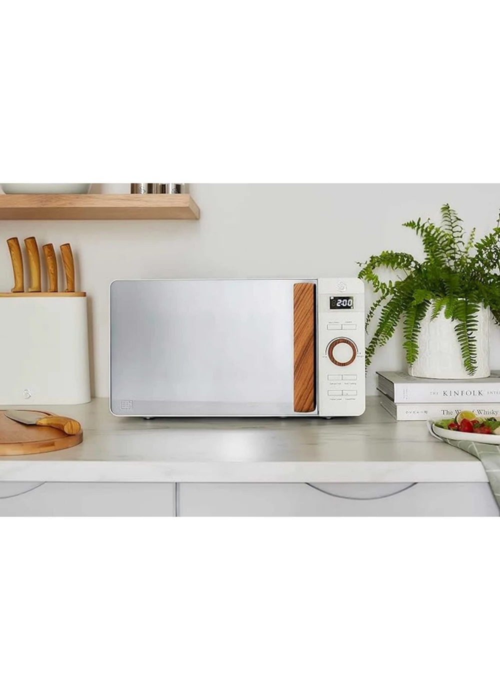Swan Nordic Grey Digital Microwave (20L) - One Size Image 5