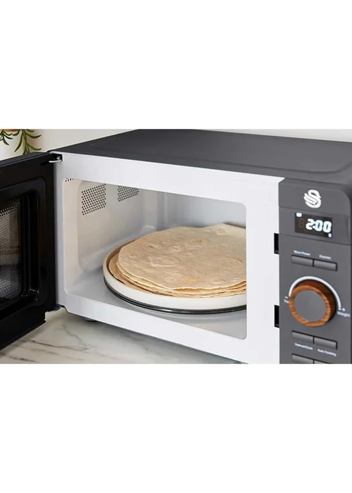 Swan Nordic Grey Digital Microwave (20L) - One Size Image 3