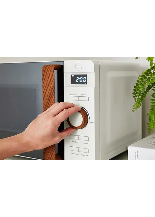 Swan Nordic White Digital Microwave (20L) - One Size Image 4