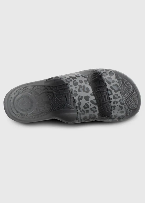Totes Solbounce Grey Leopard Double Strap Slide - 4 Image 5
