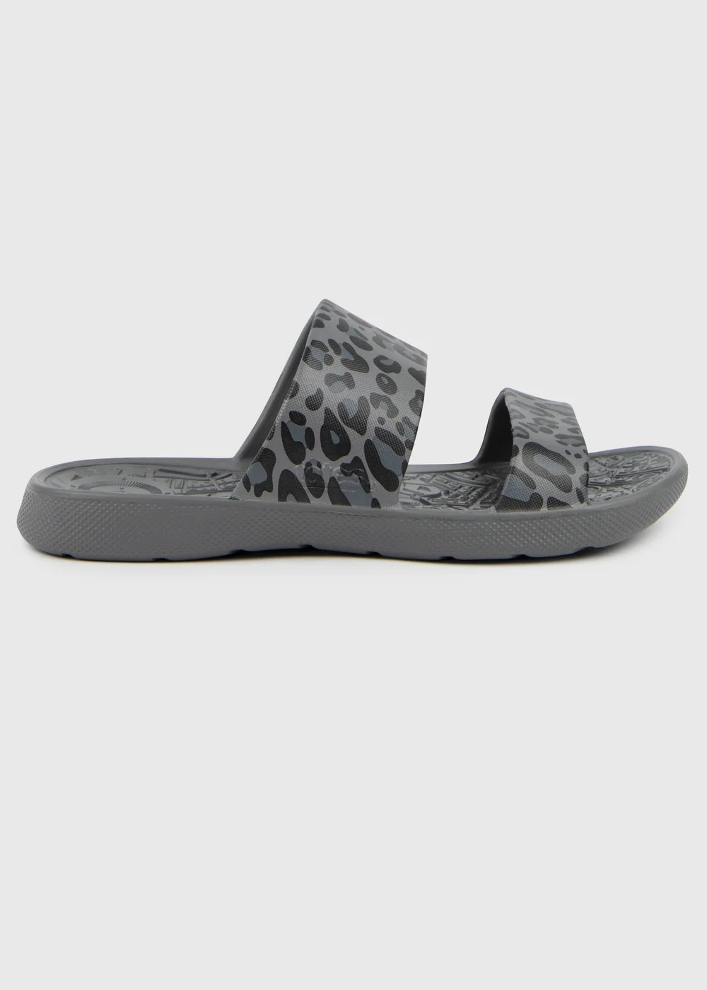 Totes Solbounce Grey Leopard Double Strap Slide - 4 Image 4