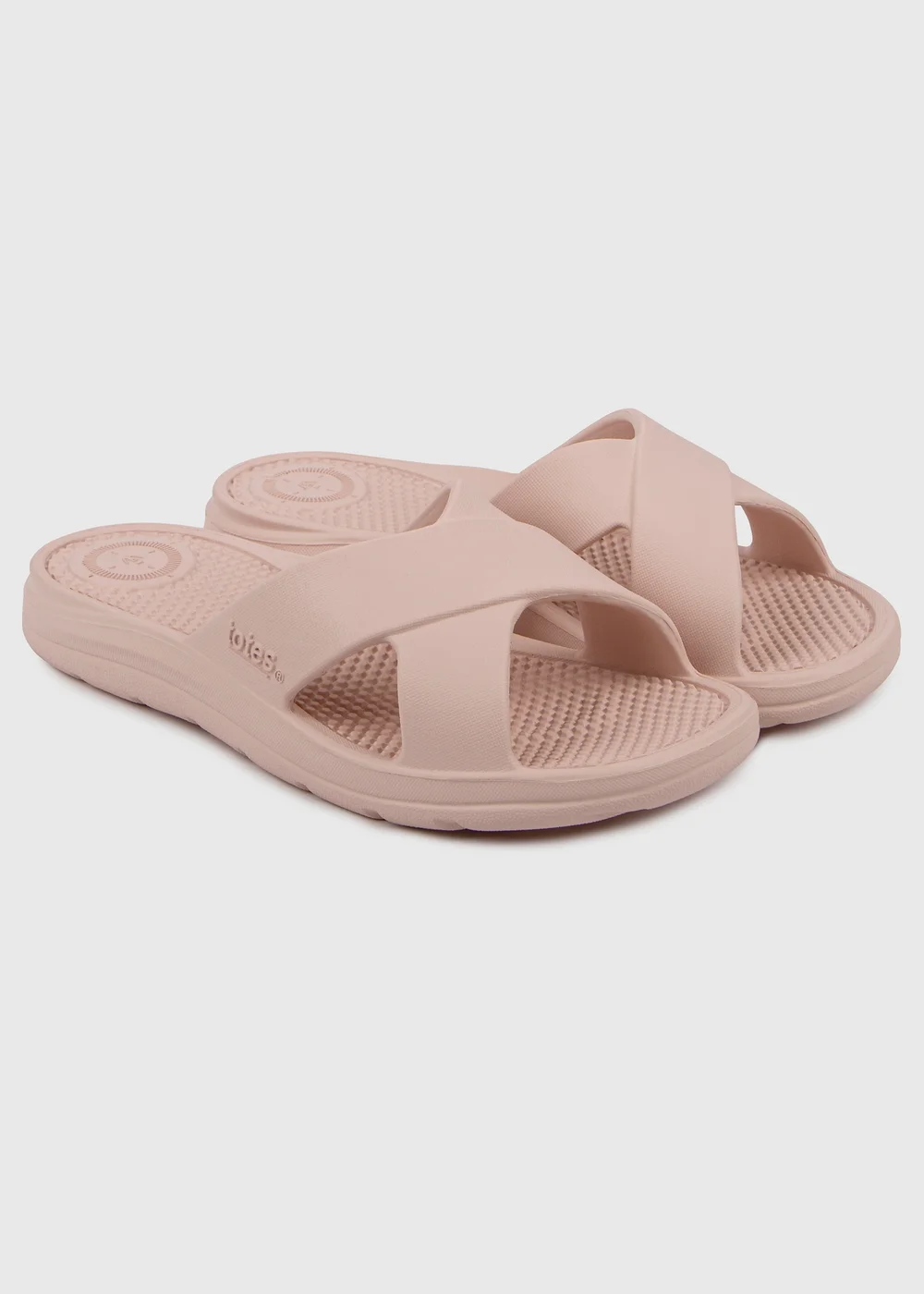 Totes Solbounce Pale Pink Cross Slide - 4 Image 1
