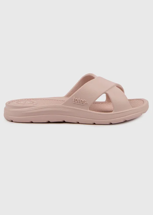 Totes Solbounce Pale Pink Cross Slide - 4 Image 4