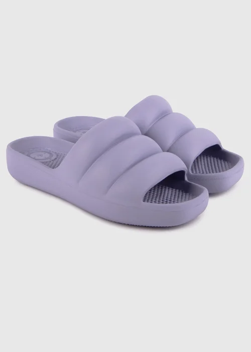 Totes Solbounce Purple Puffy Slider - 6 Image 1