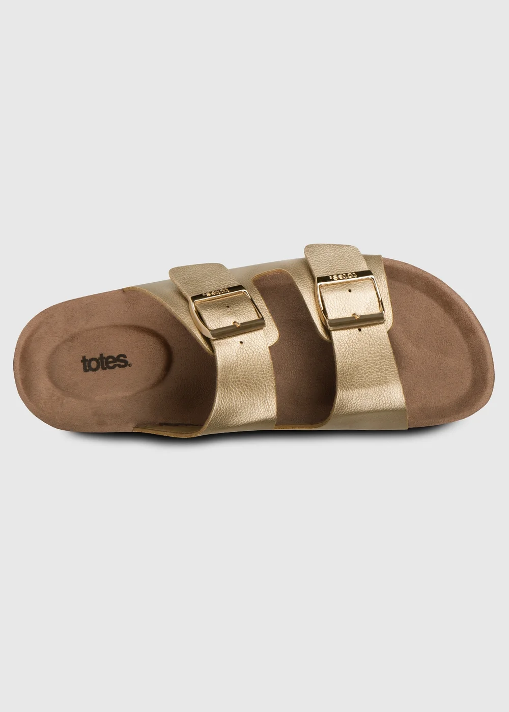 Totes Gold PU Double Buckle Slider - 4 Image 5