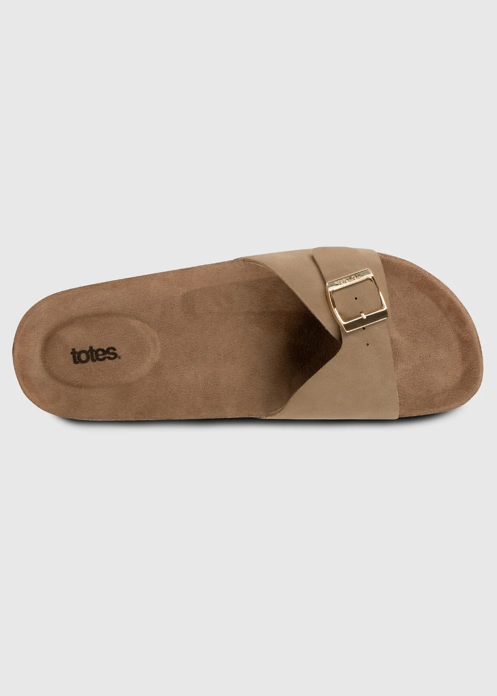 Totes Taupe PU Buckle Slider - 4 Image 5