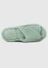 Totes Isotoner Mint Popcorn Turnover Open Toe Slippers - Size 6 Image 5